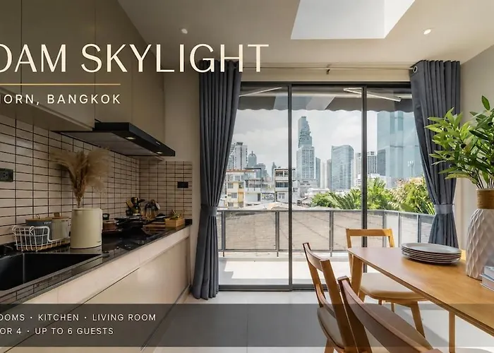 Apartment Roam Skylight, 2br, 2ba, 120 Sqm, 6pax, Near Bts